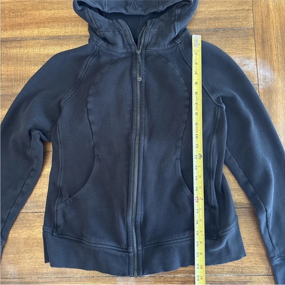 Lululemon Scuba Hoodie Womens Size 10 Black Full Zip Sweatshirt - Picture 2 of 9